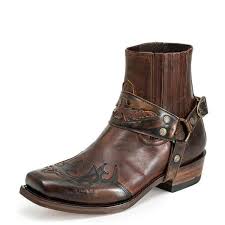 Botas Vaqueras Occidentales para Hombre de Cuero PU