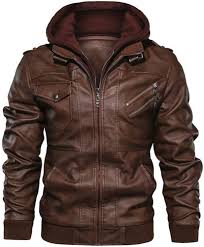 Chaqueta de Cuero PONERY para Hombre