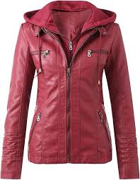 Chaquetas de Cuero para Mujer: Estilo Biker en Rojo