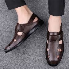 Sandalias de Cuero para Hombre EODNSOFN - Elegancia y Comodidad