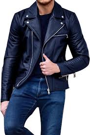 Chaqueta de Cuero Hombre SYT-MD: Estilo Otoño-Invierno