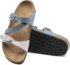 Sandalias de Cuero Abiertas para Mujer - Verano Azul