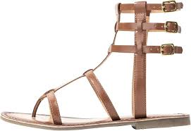 Sandalias de Cuero Camel para Mujer - Talla 36 EU