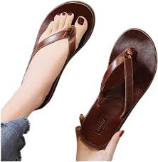 Chanclas de Cuero para Mujer GHYUB