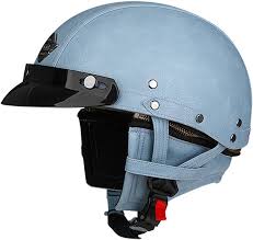 Casco Retro Moto Vintage de Cuero