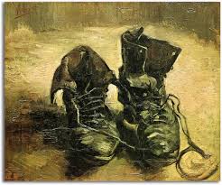 Cuadros de Zapatos de Cuero Viejos: Reproducción de Van Gogh