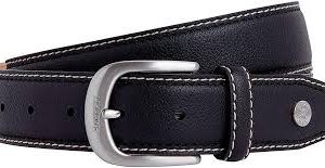 Cinturón de Hombre Hackett London CNT Stitch Negro 32