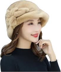 Gorro de Visón Suave para Mujer