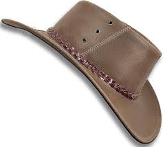 Sombrero Cowboy Australiano de Cuero Oztrala para Hombre