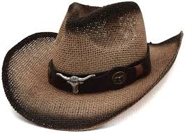 Sombrero de Cuero Vaquero Unisex - Estilo Retro