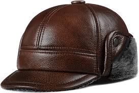 Gorra de Béisbol de Cuero para Hombre