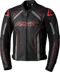 Chaqueta de Cuero RST S1 CE para Hombre - Negro