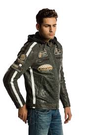 Chaqueta de Moto de Cuero para Hombre 58 Gents