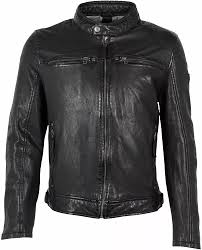 Chaqueta de Cuero Slim Fit GIPSY para Hombre - Negra