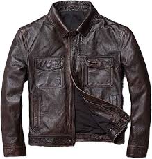 Chaqueta de Cuero Automotriz para Hombre