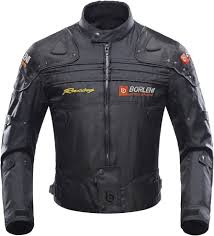 Chaqueta de Moto Borleni con Armadura a Prueba de Viento