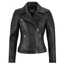 Chaqueta de Cuero Elegante para Mujer - Estilo Motocicleta 9334