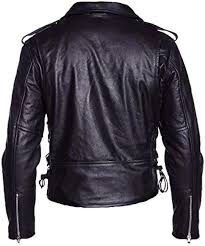 Chaqueta de Cuero Protectwear para Motocicleta - Estilo Chopper