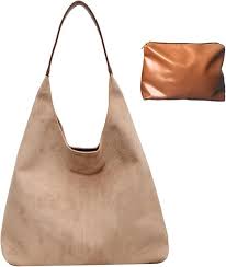 Bolsos Hobo de Cuero y Ante para Mujer