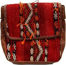 Bolso Bandolera Étnico de Piel Africana - Marruecos