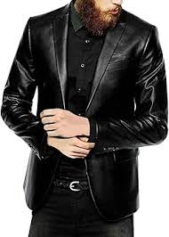 Chaqueta Clásica de Piel para Hombre - Fashion_First