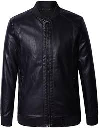 Chaqueta de Cuero Sintético para Hombre DAVBIR