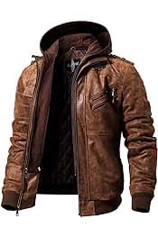 Chaqueta de Cuero para Hombre en Amazon.es