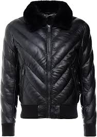 Chaqueta de Cuero Hombre con Capucha