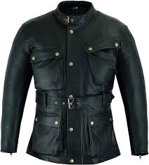 Chaqueta de Moto WarriorGears para Hombre - Piel Napa Premium