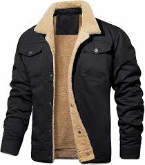 Chaqueta de Cuero Acolchada para Hombre Innerternet