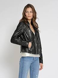 Chaqueta de Cuero Negra Maze para Mujer - Talla XS