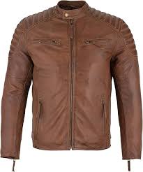 Chaquetas de Cuero Marrón para Hombre - Estilo Casual Inteligente