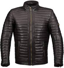 Chaqueta de Piel Negra GUNS Spark para Hombre