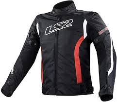 Chaqueta LS2 Hombre Negra/Roja - Talla S