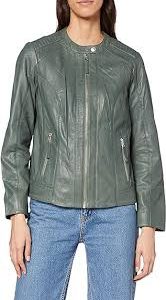 Chaqueta de Cuero Verde Pastel para Mujer - Cecil 211094