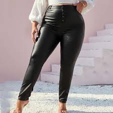 Pantalones de Cuero Reductores para Mujer