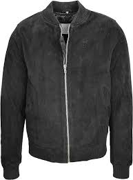 Chaqueta Bomber de Ante Real MA-1 para Hombre