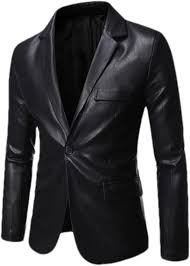 Chaqueta de Cuero Delgado para Hombre