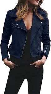 Chaqueta Biker de Cuero para Mujer Berimaterry