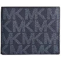 Billetera Plegable de Cuero Azul para Hombre - Michael Kors