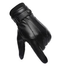 Guantes de Invierno para Hombre - Falsos de Cuero