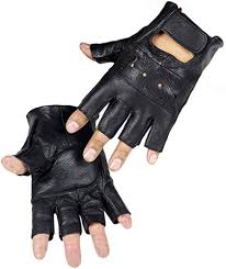 Guantes de Cuero Sin Dedos para Hombre - Long Keeper